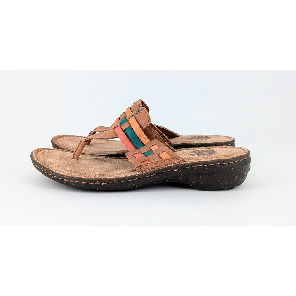UGG Jenaya Leather Woven Strap Thong Sandals 7 - Picture 8 of 10
